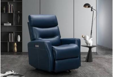 chainmar Barcalounger Leather Power Rocker Recliner